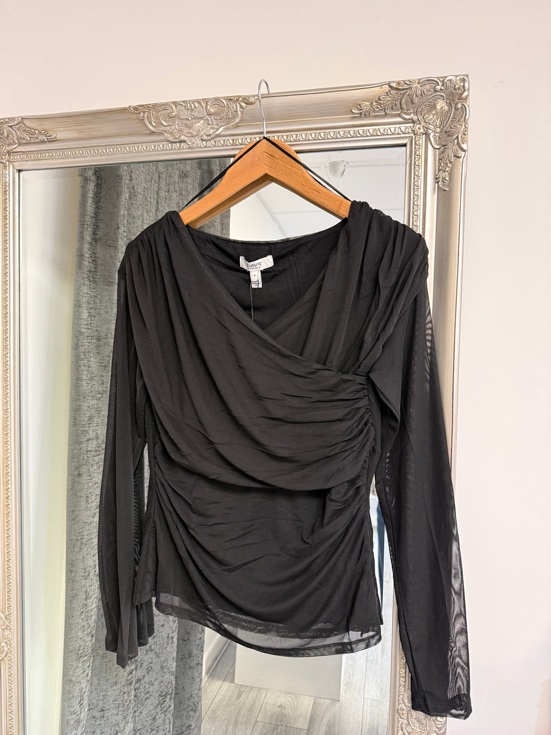 B.Young BYTOA Wrap Top - Black