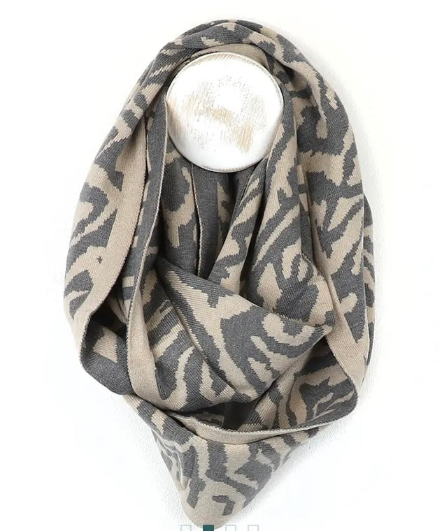 Pom Animal Stripe Snood