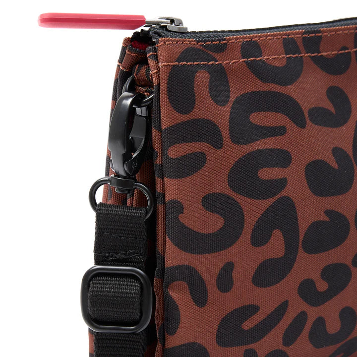 Roka London CarnabyB XL Crossbody Bag- Leopard Stripe