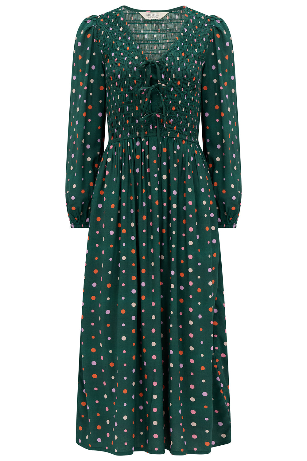 Sugarhill Brighton Kasia Shirred Midi Dress