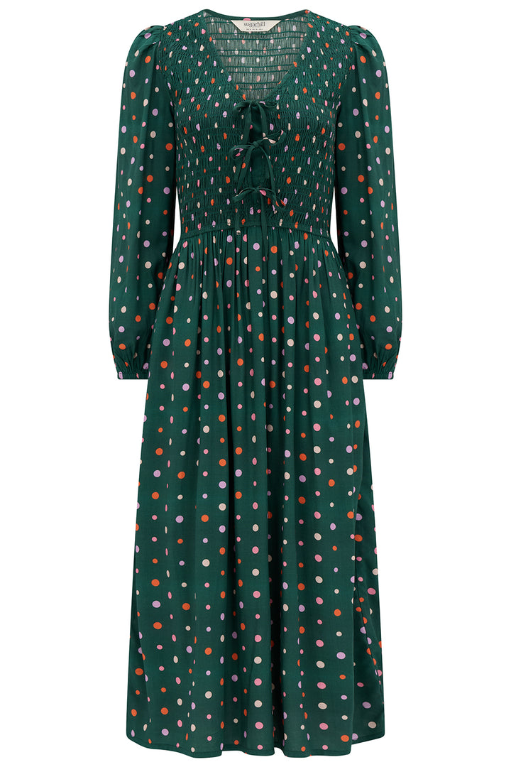 Sugarhill Brighton Kasia Shirred Midi Dress