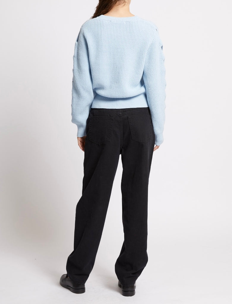 French Connection Braid Sleeve Jumper
