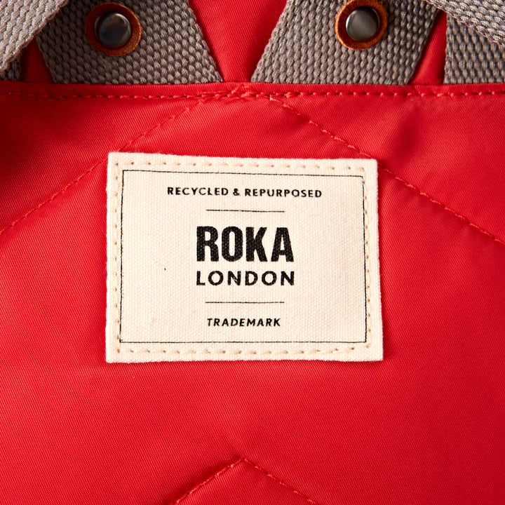 Roka London CanfieldB Medium Backpack- Scarlet