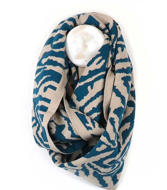 Pom Animal Stripe Snood