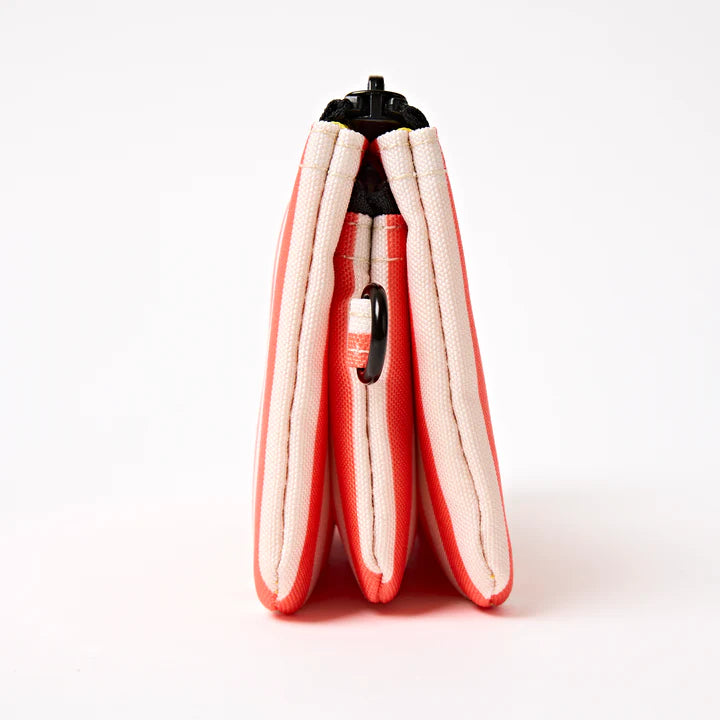 Roka London Carnaby Wallet- Coral Stripe