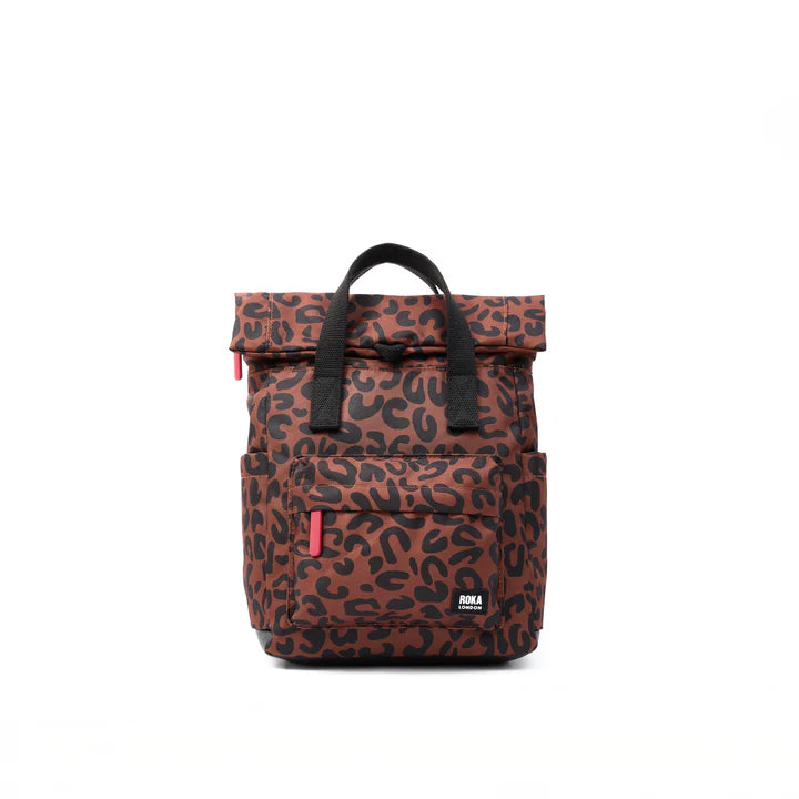 Roka London CanfieldB Small Backpack - Scarlet Leopard