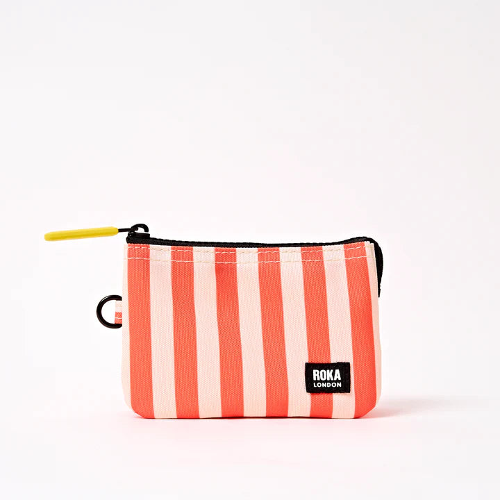 Roka London Carnaby Wallet- Coral Stripe