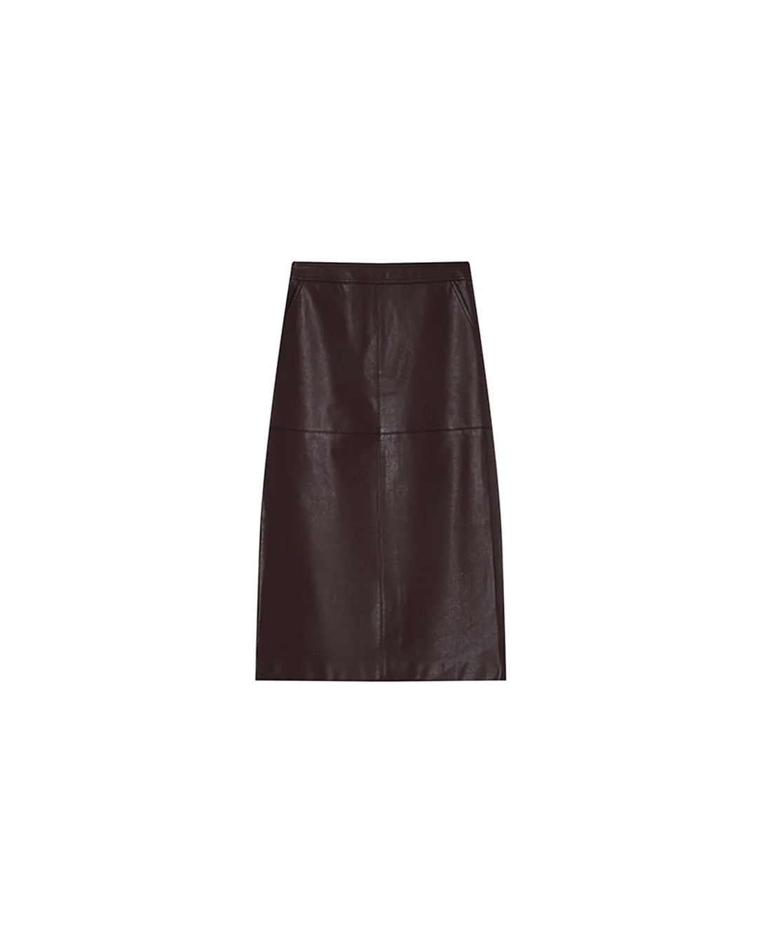 Grace & Mila Sirene Skirt- Faux Leather - Bordeaux