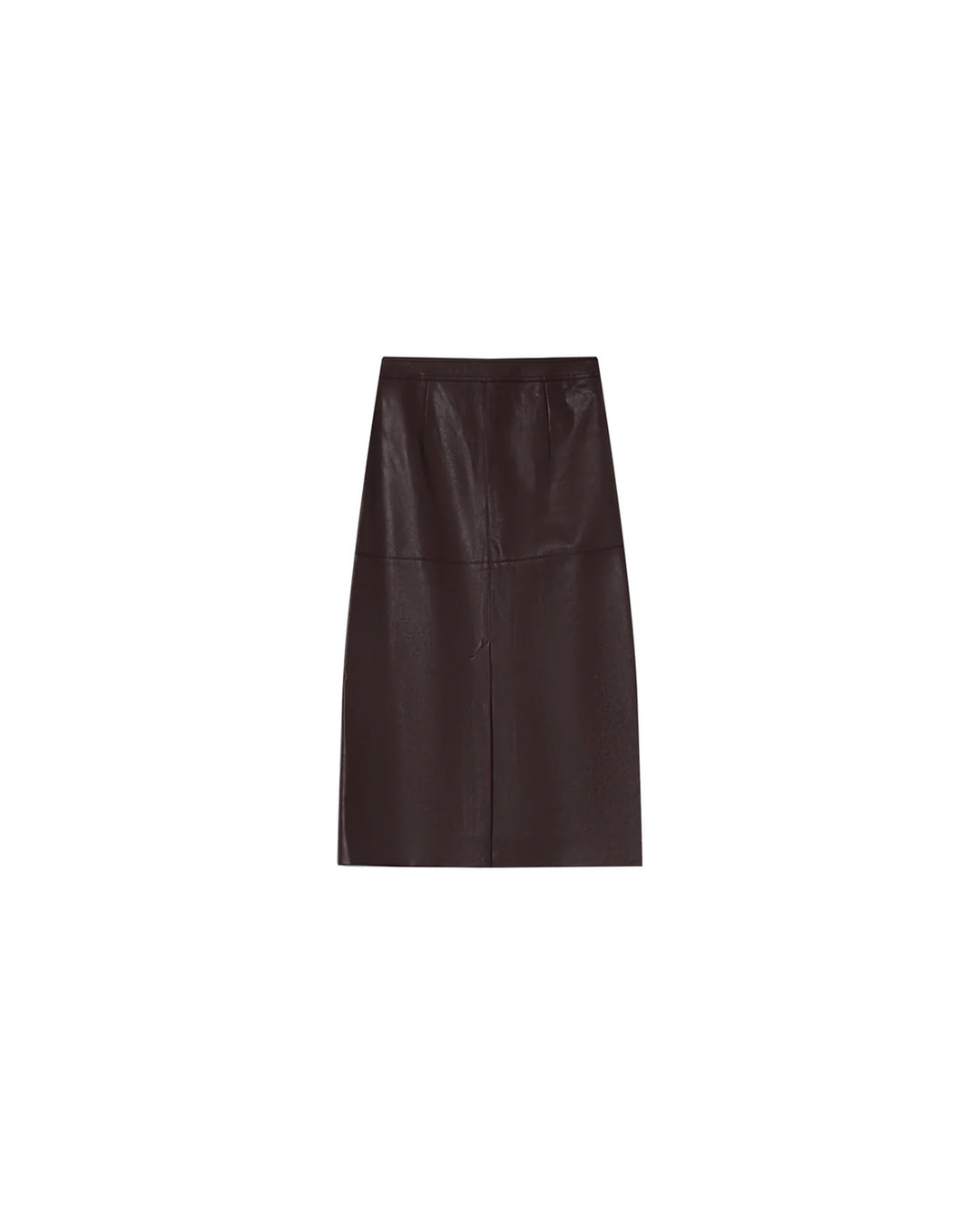 Grace & Mila Sirene Skirt- Faux Leather - Bordeaux