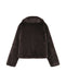 Grace and Mila Shonna Faux Fur Coat - Chocolat