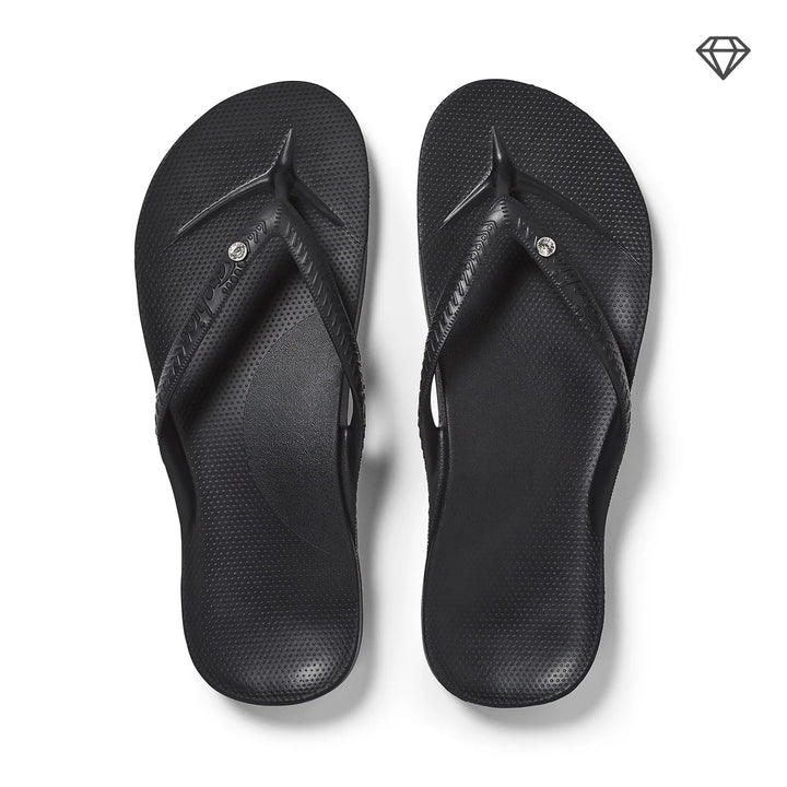 Archies Flip Flops- Crystal Black