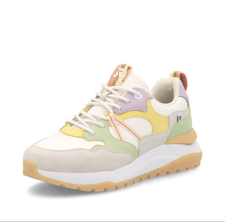 Rieker W2501-81 Ladies Lace up Trainer- Multi