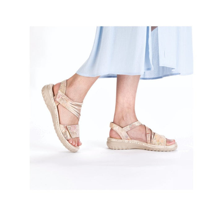 Rieker Metallic Comfort Sandals