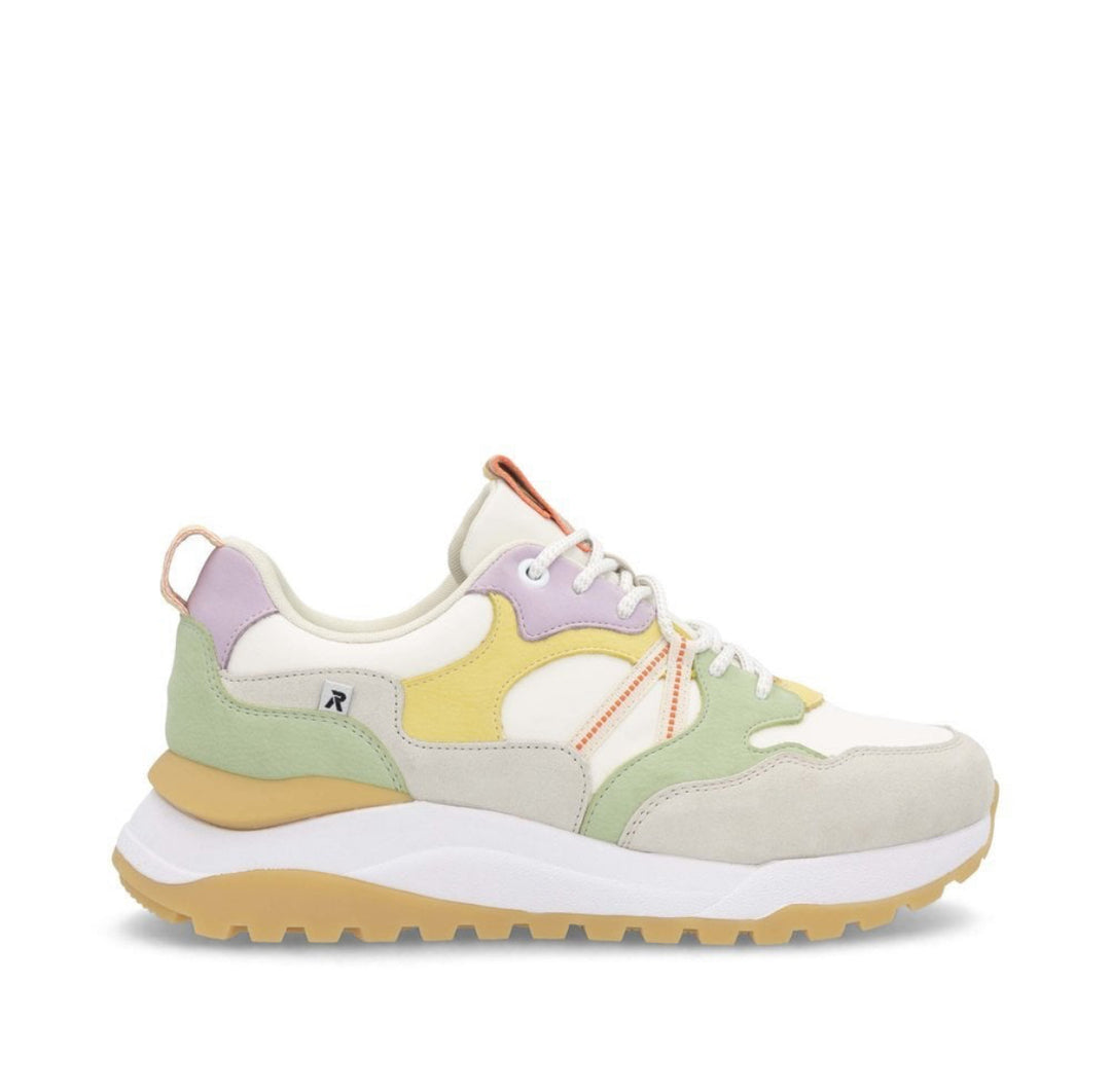 Rieker W2501-81 Ladies Lace up Trainer- Multi