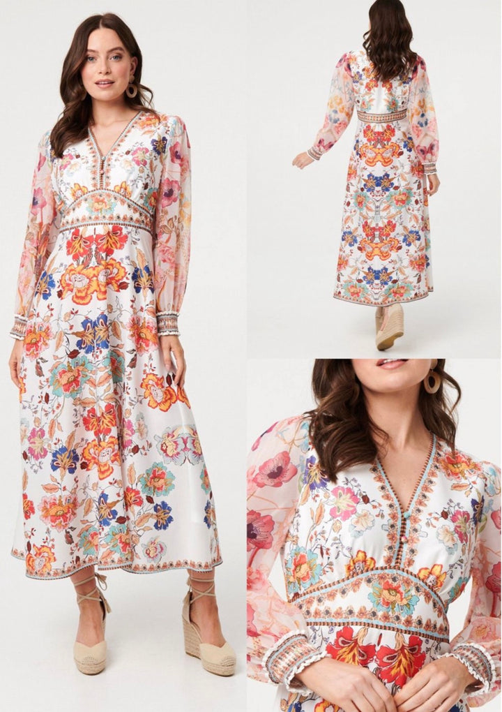 Stella Floral Boho Maxi Dress