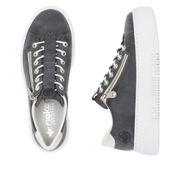 Rieker Zip -Up Sneakers M1953-14- Blue