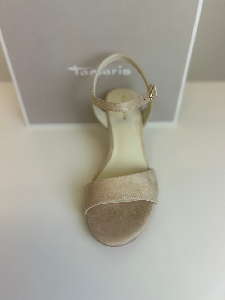 Tamaris Heeled Sandal- Beige