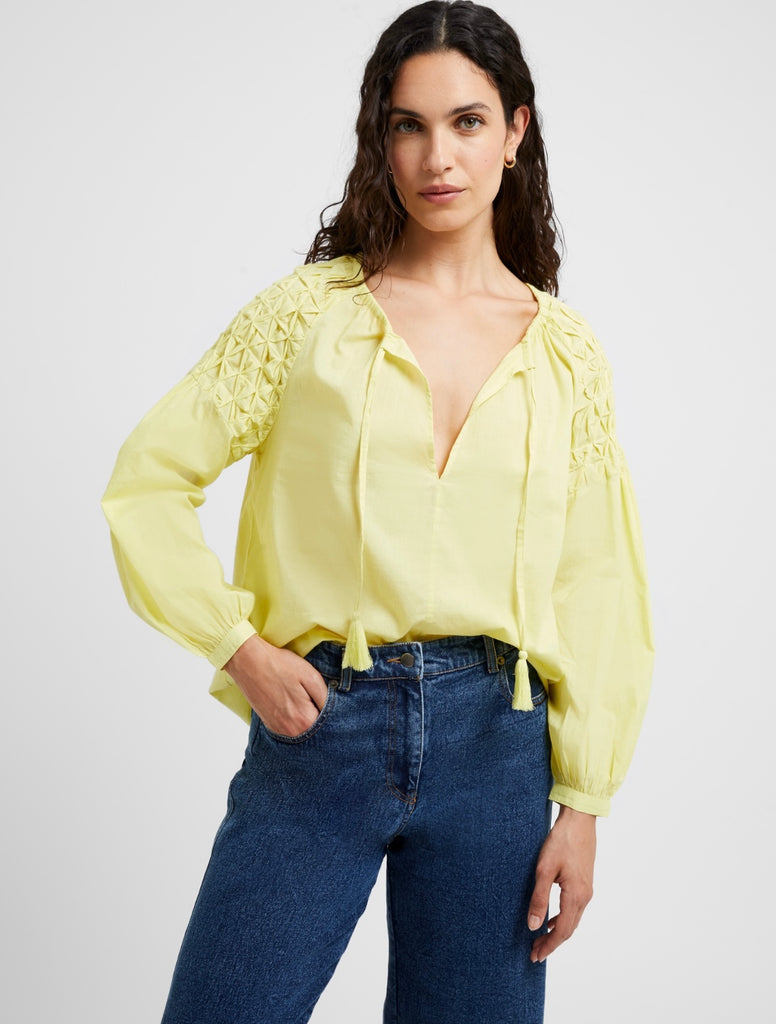 Great Plains Pintuck cotton blouse