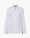 French Connection Isabelle Poplin Asymmetric White Shirt