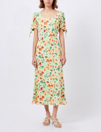 French Connection Eve Crepe Scoop Neck Dress
