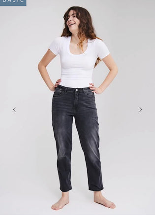 Ichi Twiggy Raven Jeans- Washed Grey