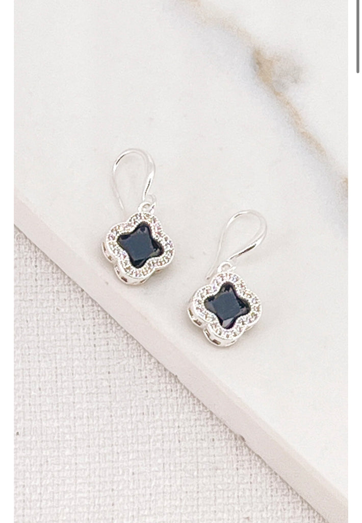 Envy drop earrings- silver