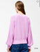 French Connection Lily Mozart Long Sleeve Cable Jumper -Bubblegum Pink