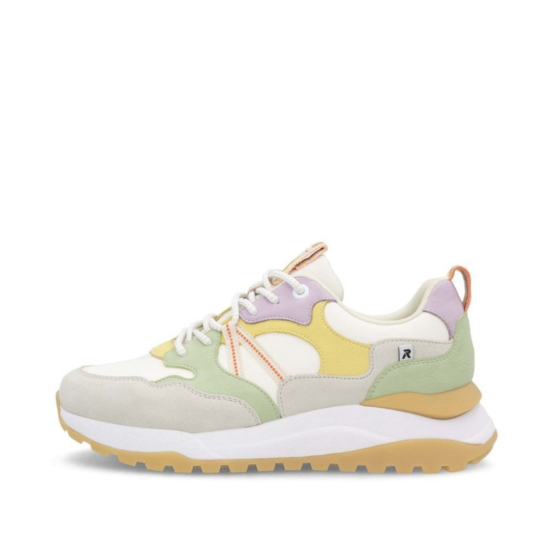 Rieker W2501-81 Ladies Lace up Trainer- Multi