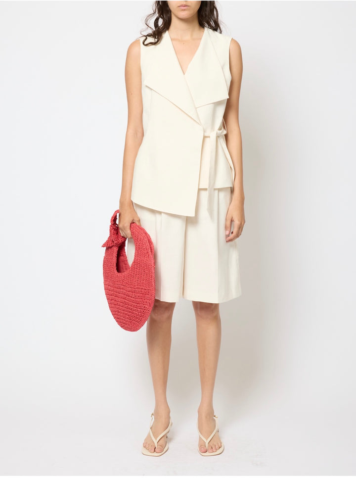 French Connection Raquel Tie Waistcoat - Cream