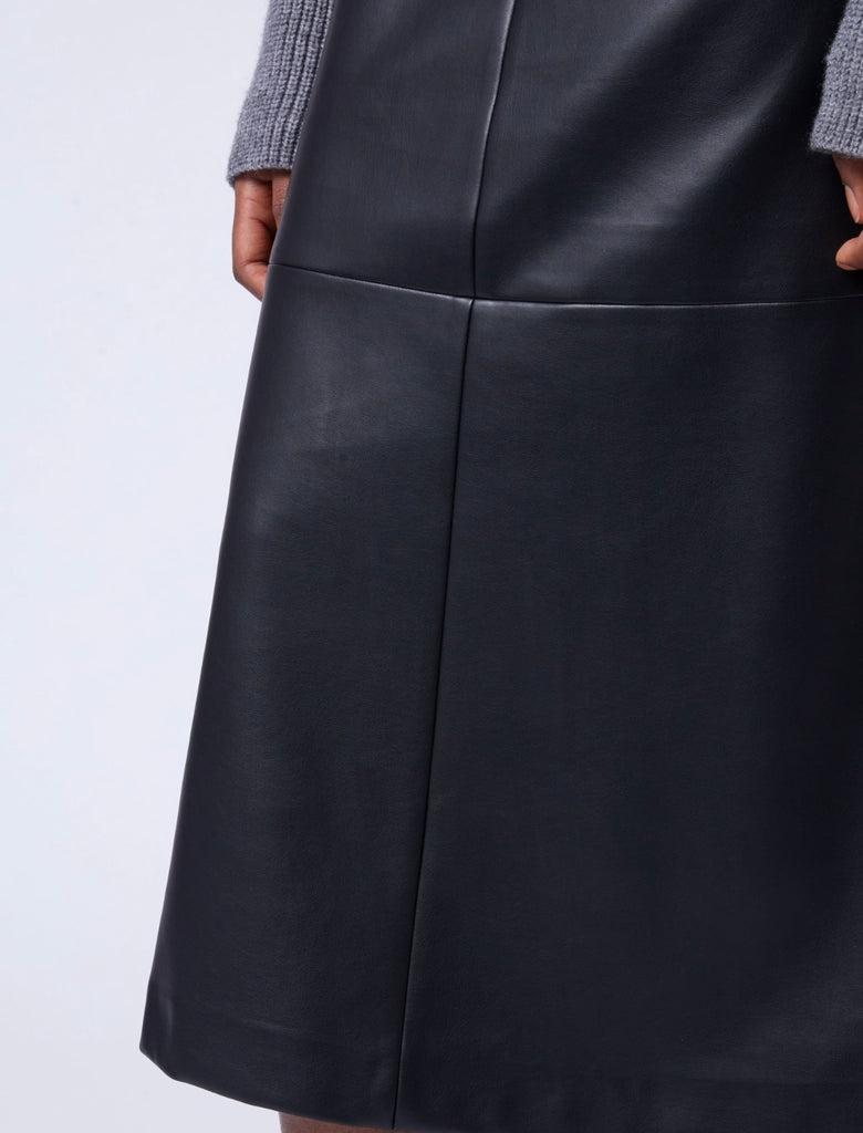 French Connection Crolenda PU Midi Skirt