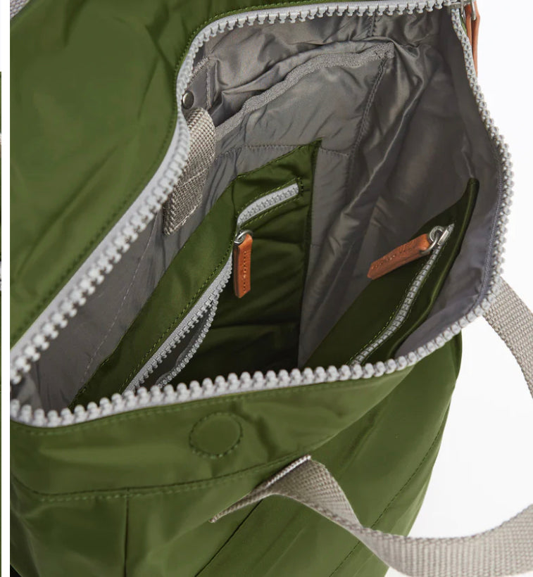 Roka Canfield Medium Backpack- avocado recycled nylon