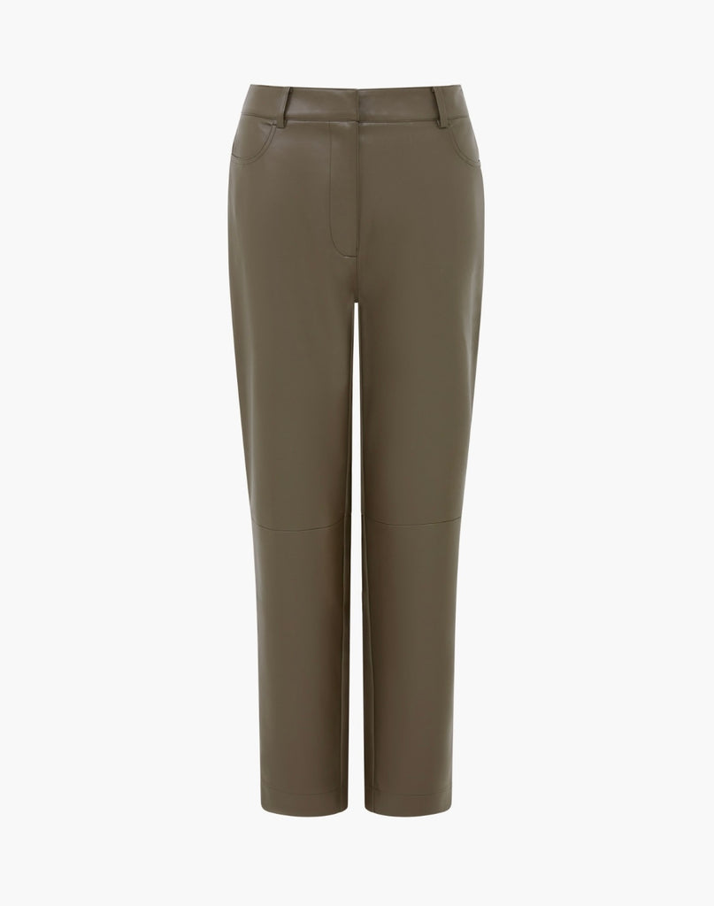 French Connection Crolenda PU Chocolate Trousers