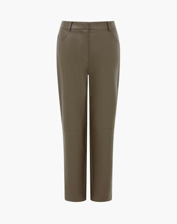 French Connection Crolenda PU Chocolate Trousers