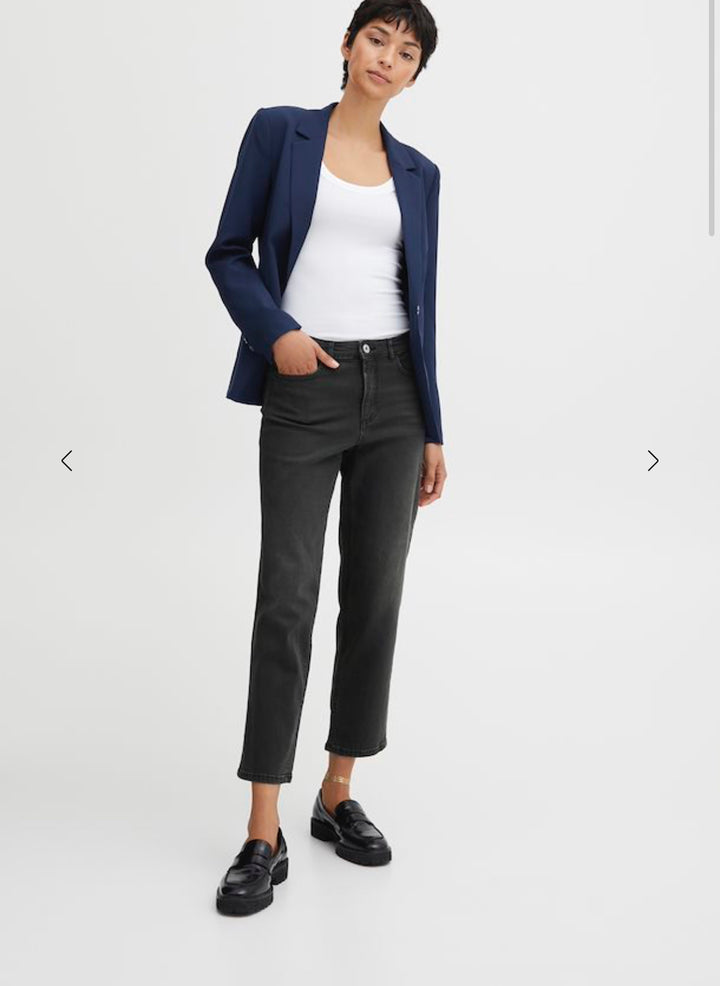 Ichi Twiggy Raven Jeans- Washed Grey