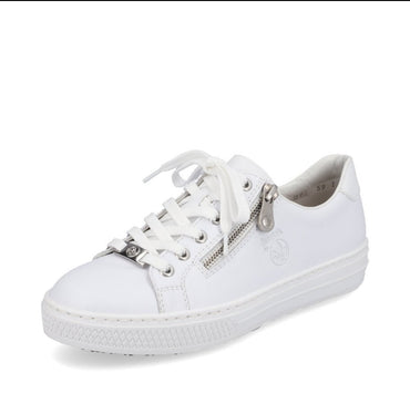 Rieker Zip Side Trainer L59L1- 83- White