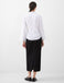 French Connection Isabelle Poplin Asymmetric White Shirt