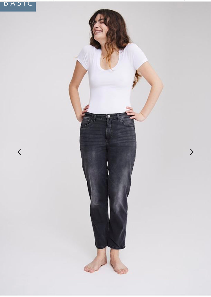 Ichi Twiggy Raven Jeans- Washed Grey