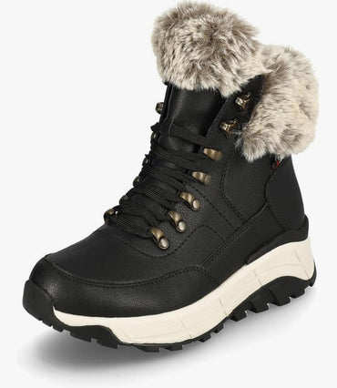 Rieker Ladies Snow Boots – W0063-80 Black