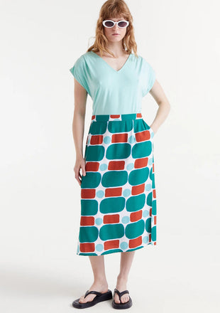 Compania Fantastica Jersey Top- Blue