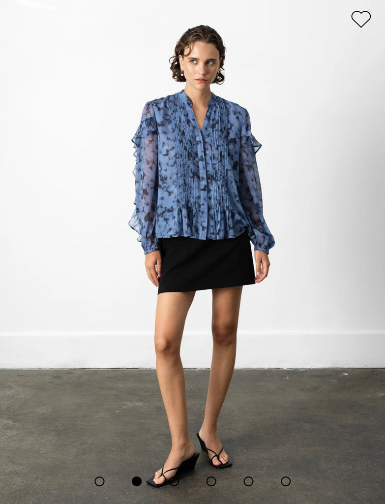 French Connection Anita Hallie Crinkle Shirt