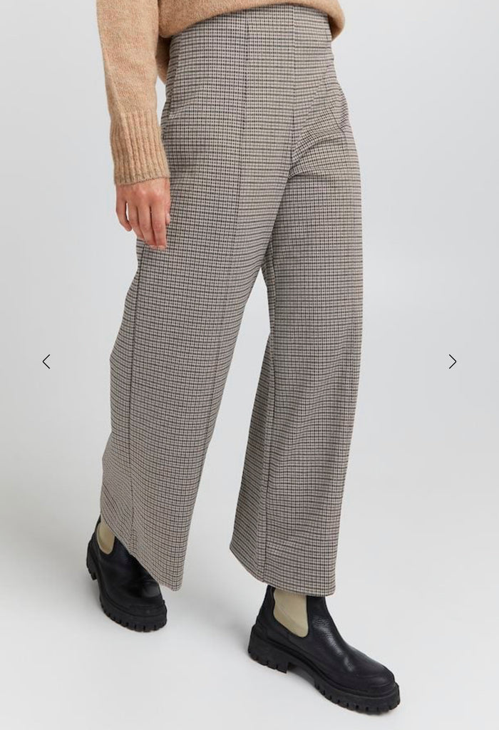 Ichi IHKate Cameleon wide leg Trousers- Nomad