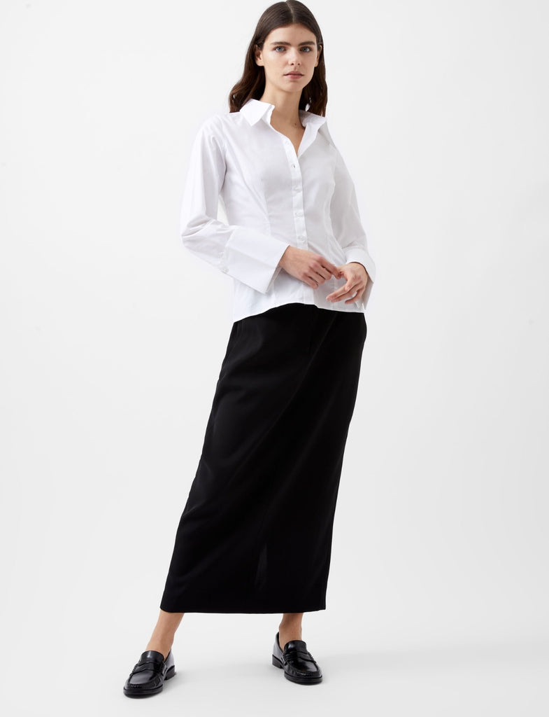 French Connection Isabelle Poplin Classic White Shirt