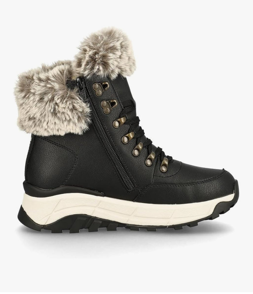 Rieker Ladies Snow Boots – W0063-80 Black