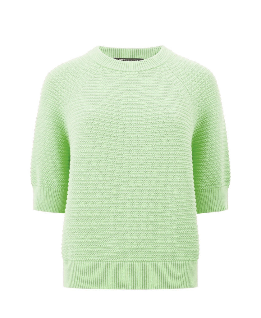 French Connection Short Sleeve High Neck Top - Applegreen