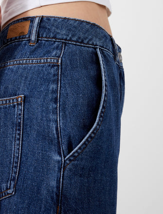 French Connection Denver Midaxi Skirt - Vintage Blue