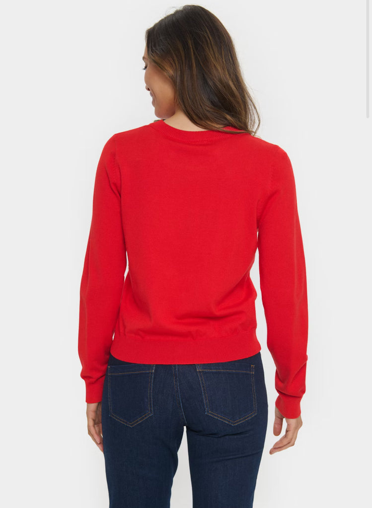 Saint Tropez Valentina Pullover- Flame Scarlet