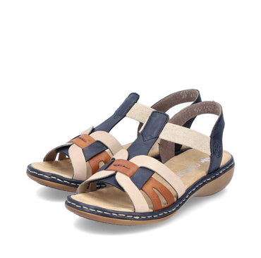 Rieker Elasticated Strappy Sandals - Multi