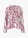 French Connection Ziggy Lara Viscose Top- Bordeaux Red- Porcela