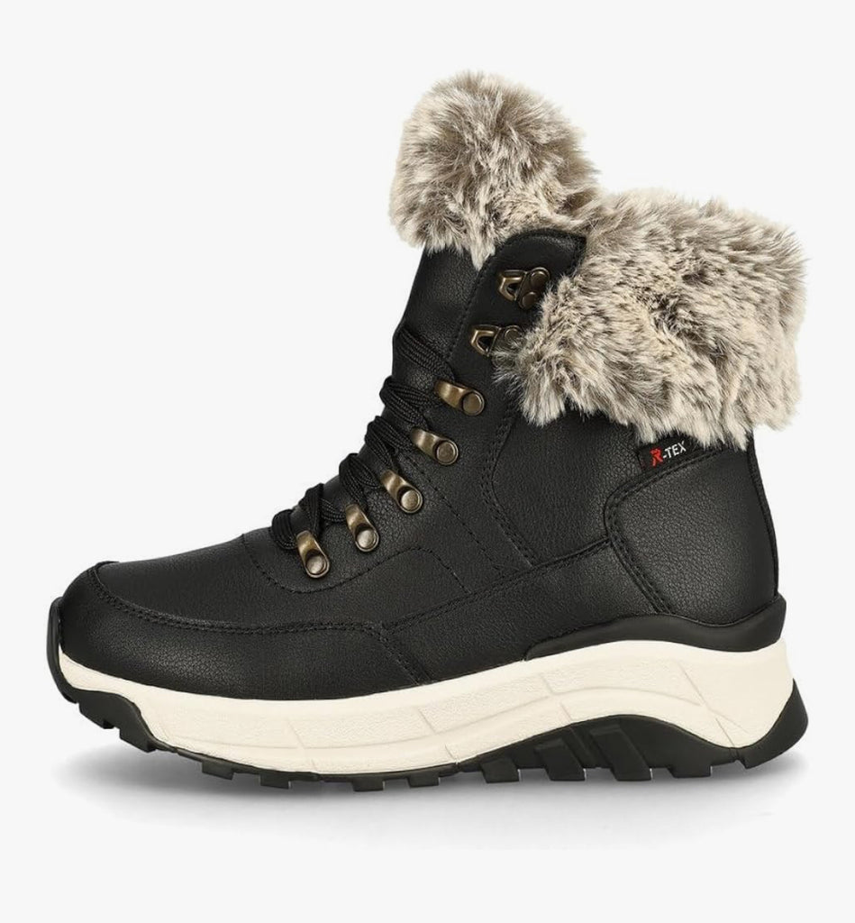 Rieker Ladies Snow Boots – W0063-80 Black