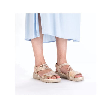 Rieker Metallic Comfort Sandals